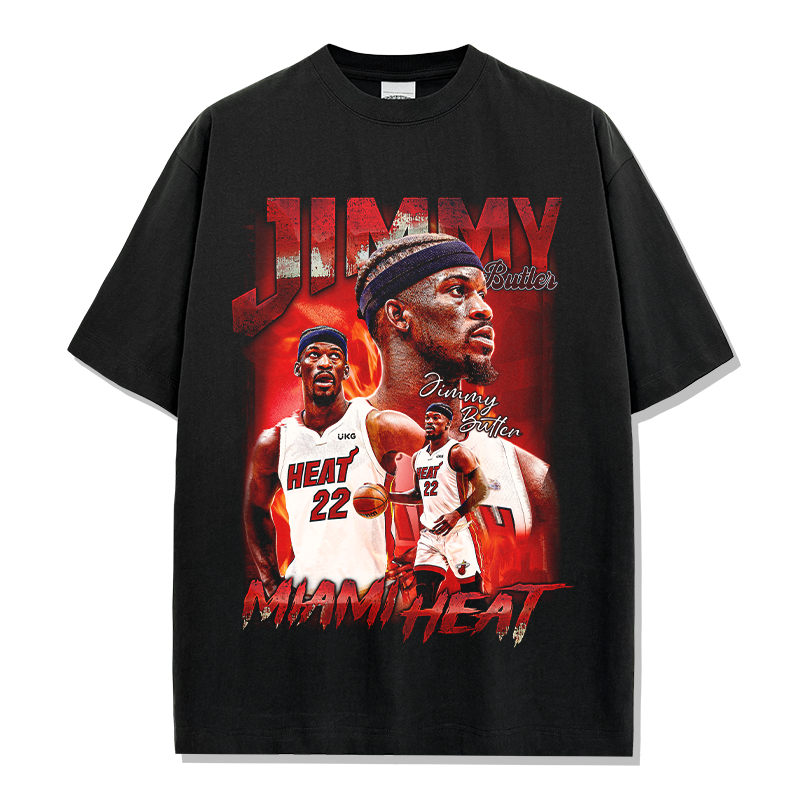 JIMMY BUTLER VINTAGE TEE · BUZZER BEATER