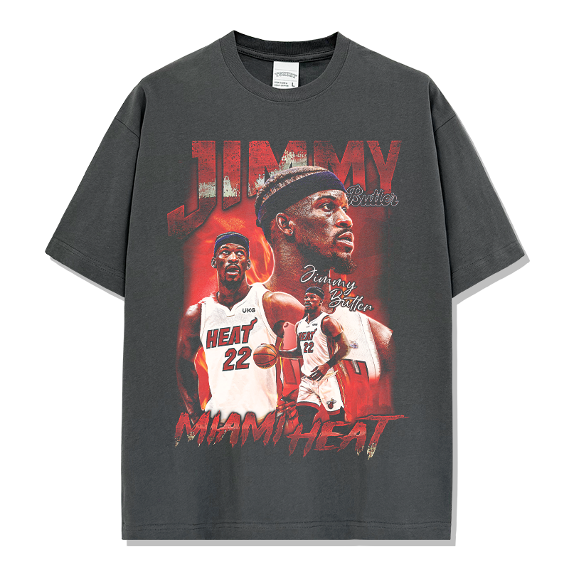 JIMMY BUTLER VINTAGE TEE · BUZZER BEATER