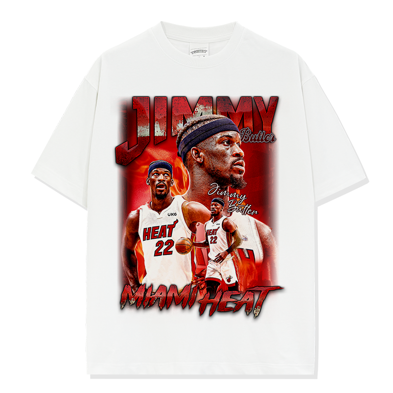 JIMMY BUTLER VINTAGE TEE · BUZZER BEATER