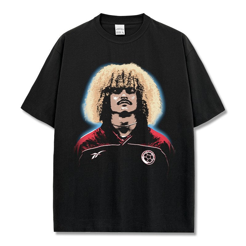 CARLOS VALDERRAMA VINTAGE TEE · GOLDEN BOOT