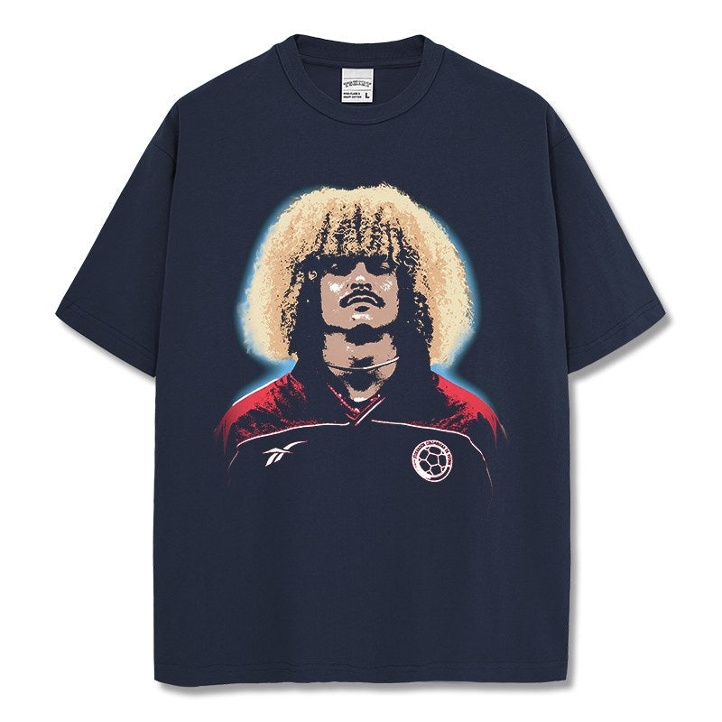 CARLOS VALDERRAMA VINTAGE TEE · GOLDEN BOOT