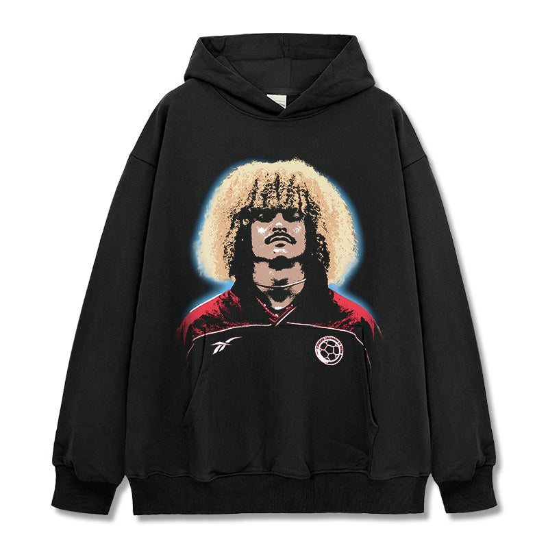 CARLOS VALDERRAMA VINTAGE HOODIE · GOLDEN BOOT