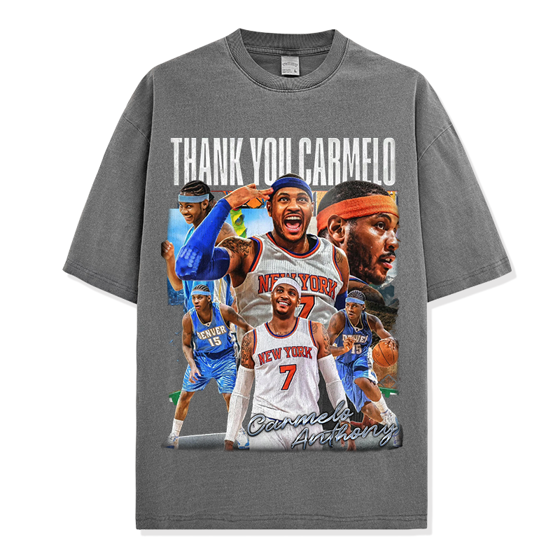 CARMELO ANTHONY VINTAGE TEE · CLUTCH