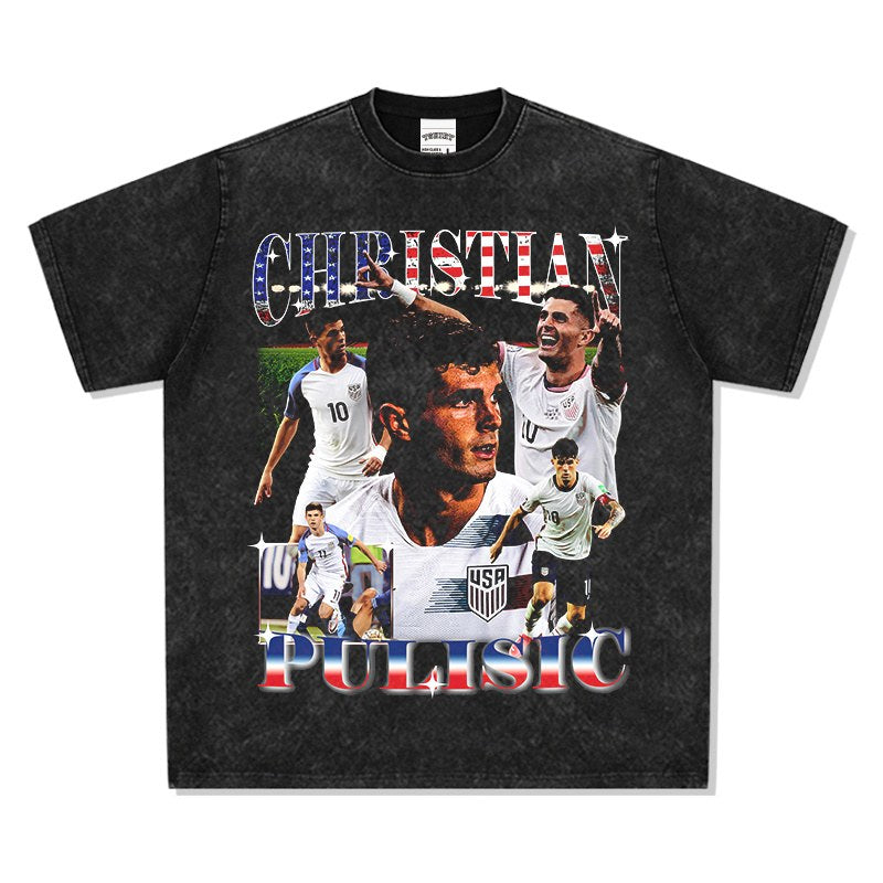 CHRISTIAN PULISIC VINTAGE TEE · NIGHT GAME