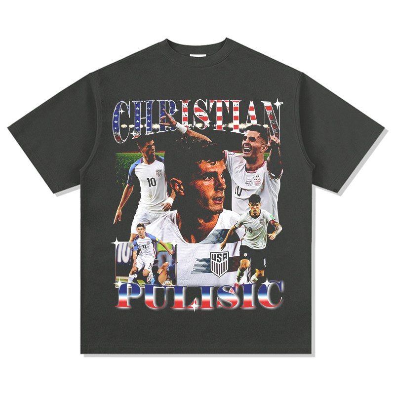 CHRISTIAN PULISIC VINTAGE TEE · NIGHT GAME