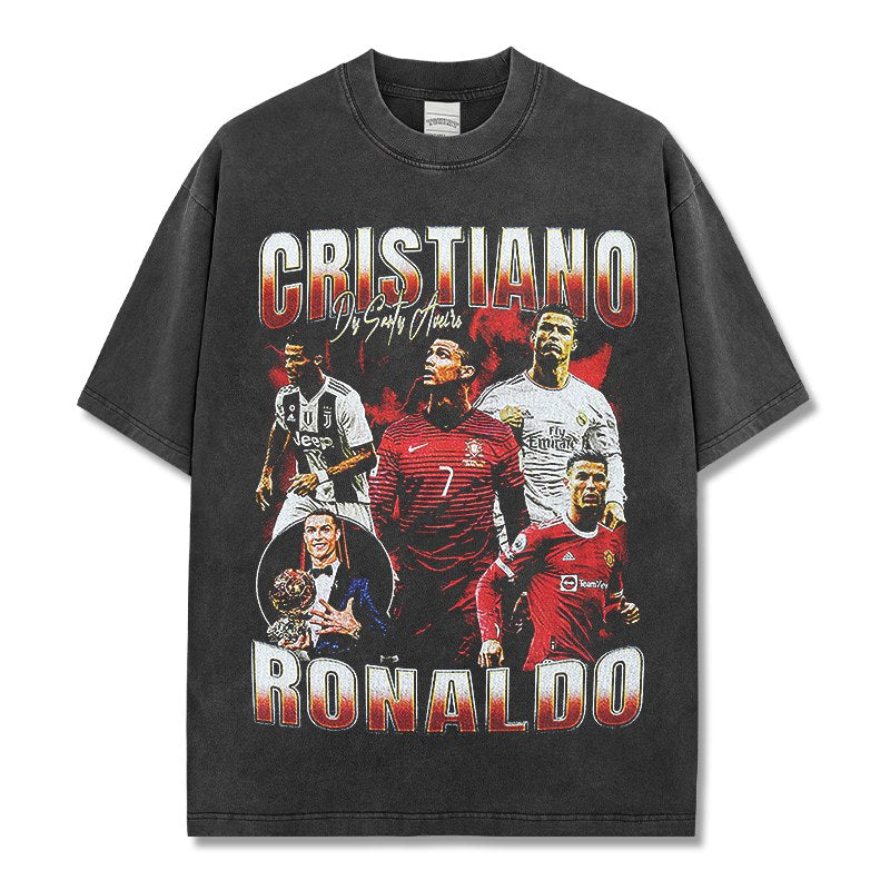 CRISTIANO RONALDO VINTAGE TEE · ELASTICO