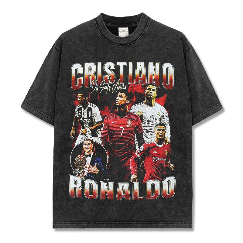 CRISTIANO RONALDO VINTAGE TEE · ELASTICO