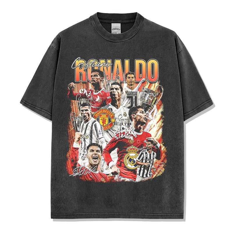 CRISTIANO RONALDO VINTAGE TEE · CONFETTI