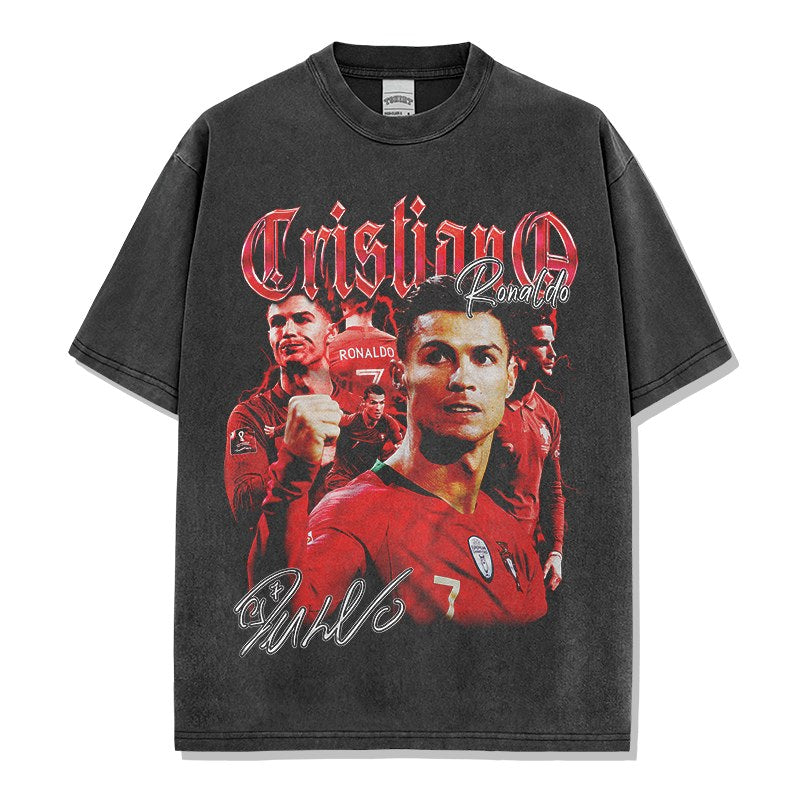 CRISTIANO RONALDO VINTAGE TEE · TROPHY