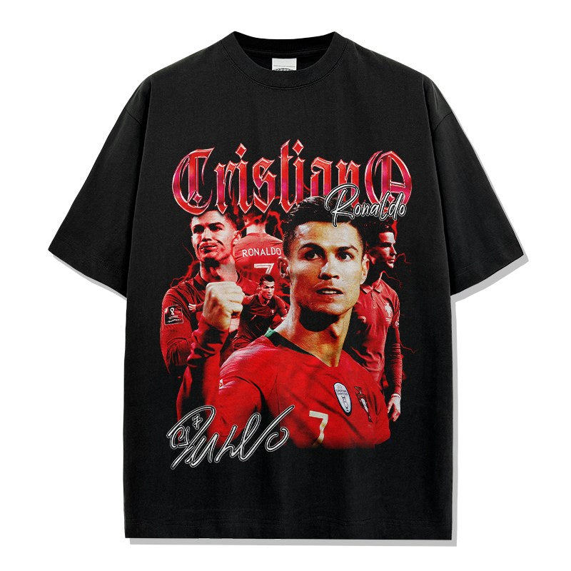CRISTIANO RONALDO VINTAGE TEE · TROPHY