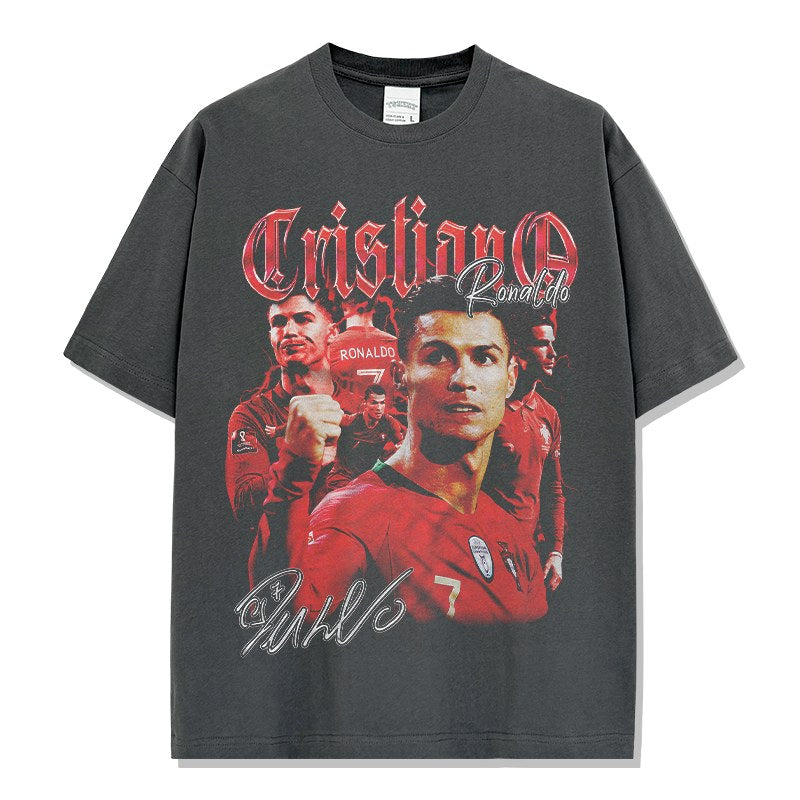 CRISTIANO RONALDO VINTAGE TEE · TROPHY