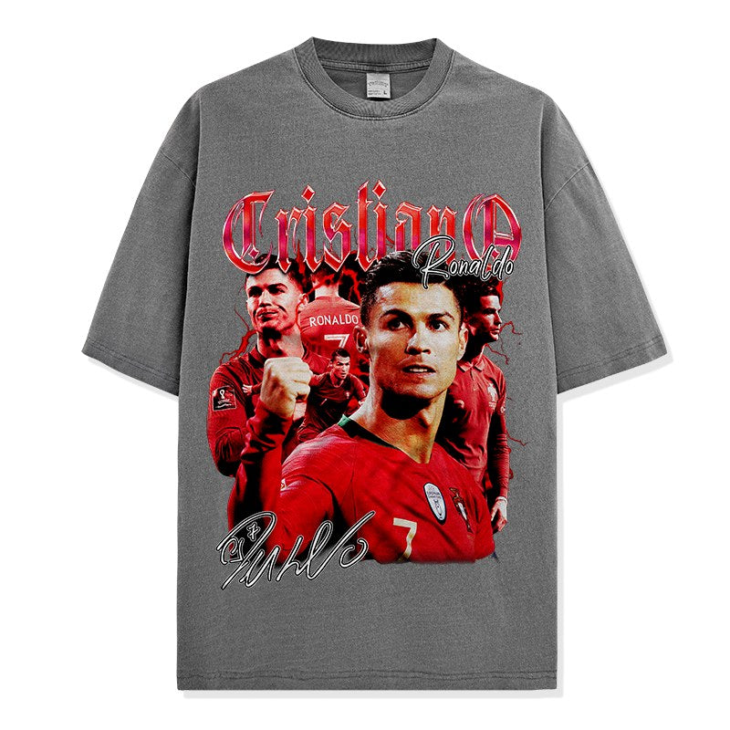 CRISTIANO RONALDO VINTAGE TEE · TROPHY