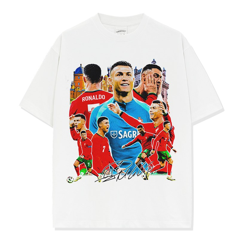 CRISTIANO RONALDO VINTAGE TEE · WORLD STAGE