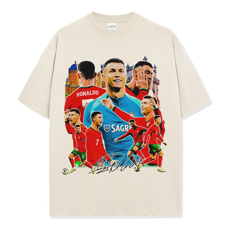 CRISTIANO RONALDO VINTAGE TEE · WORLD STAGE