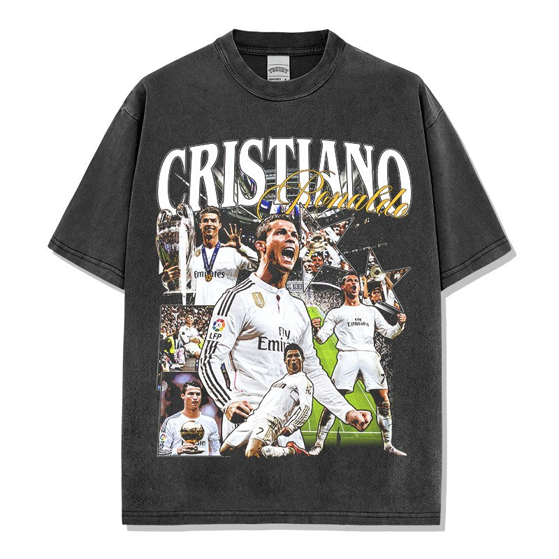 CRISTIANO RONALDO VINTAGE TEE · HAT TRICK