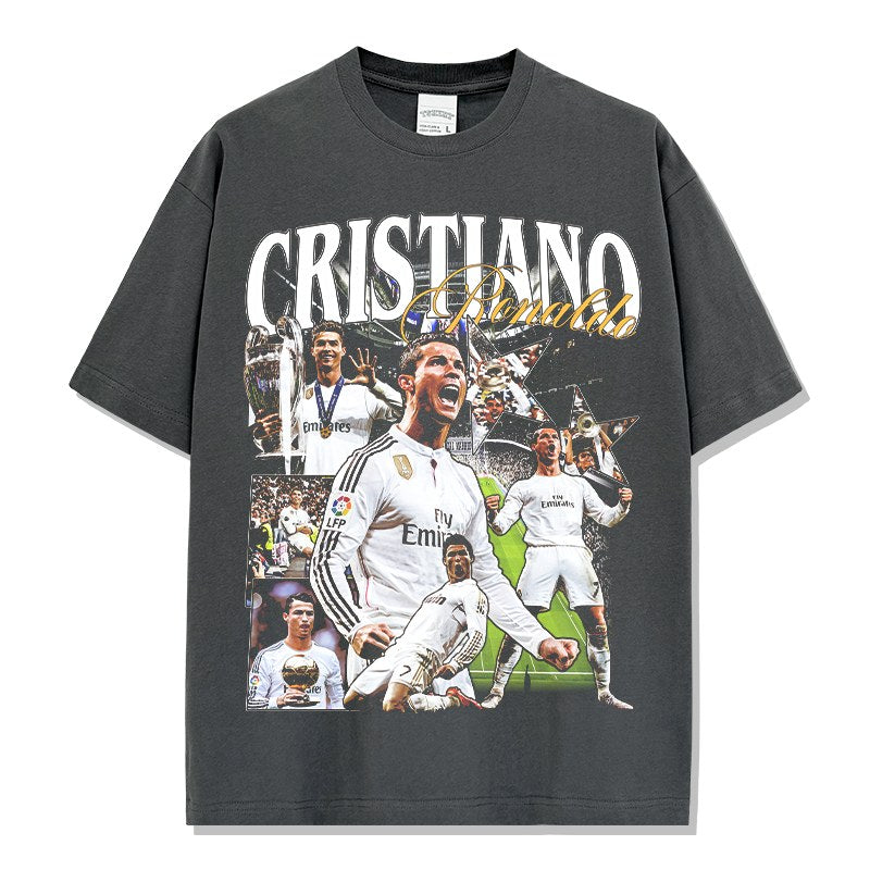CRISTIANO RONALDO VINTAGE TEE · HAT TRICK