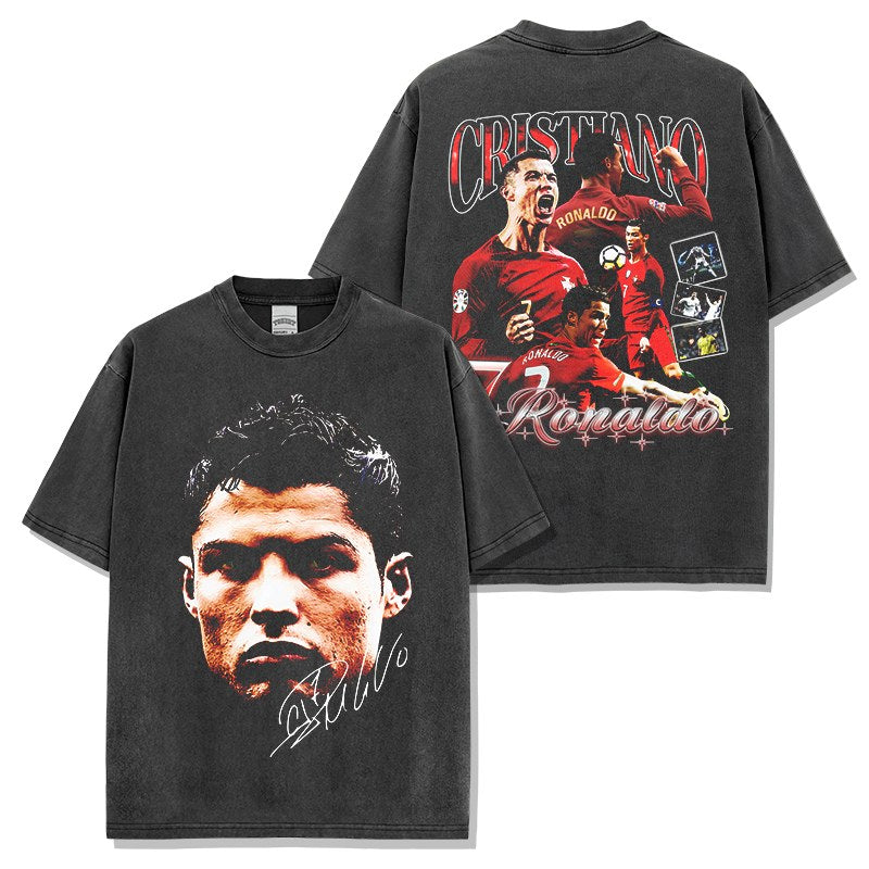 CRISTIANO RONALDO VINTAGE TEE · CORNER FLAG