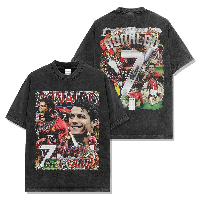CRISTIANO RONALDO VINTAGE TEE · FREE KICK