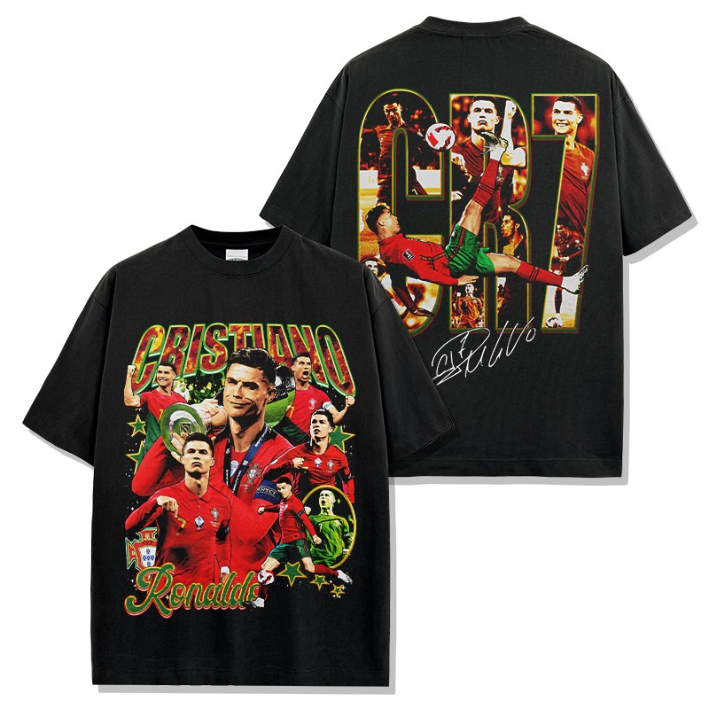 CRISTIANO RONALDO VINTAGE TEE · NO LOOK