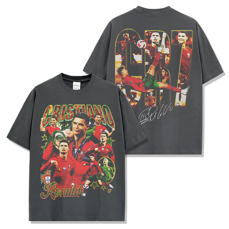 CRISTIANO RONALDO VINTAGE TEE · NO LOOK