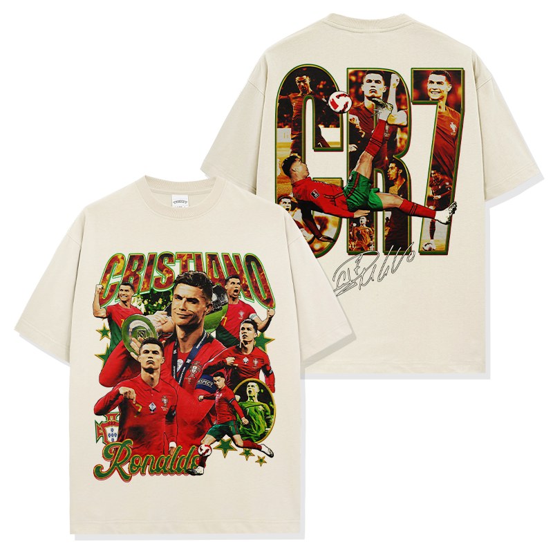 CRISTIANO RONALDO VINTAGE TEE · NO LOOK
