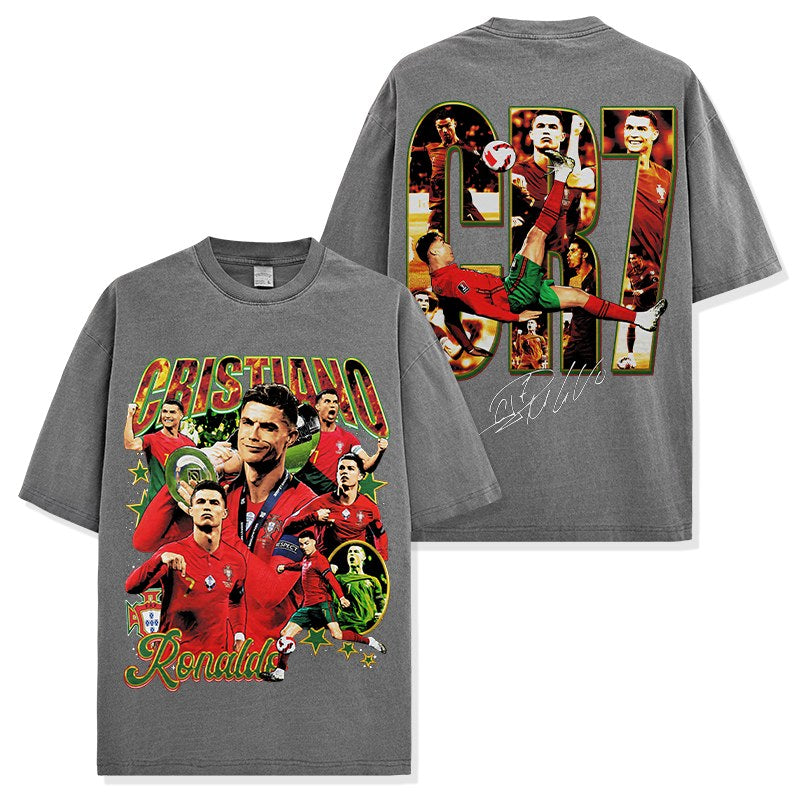 CRISTIANO RONALDO VINTAGE TEE · NO LOOK