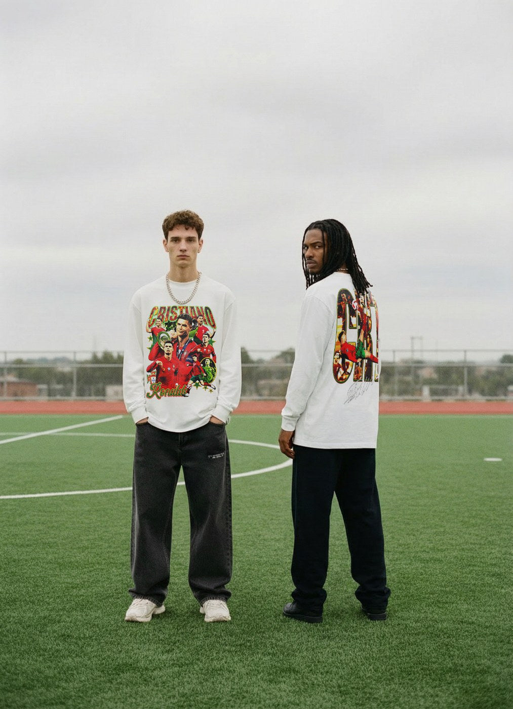 CRISTIANO RONALDO VINTAGE TEE · NO LOOK