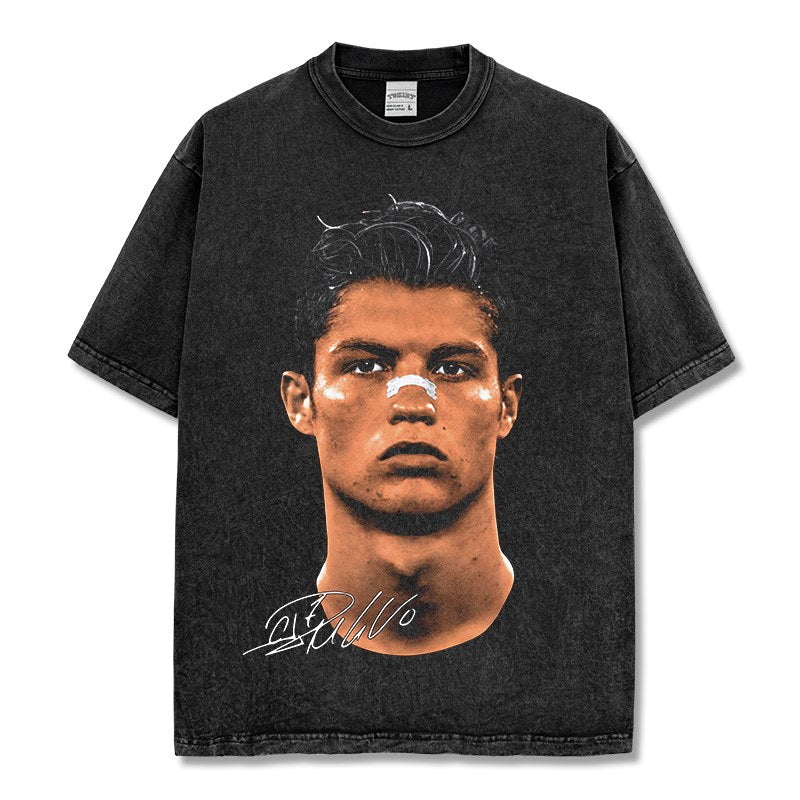 CRISTIANO RONALDO VINTAGE TEE · NUTMEG