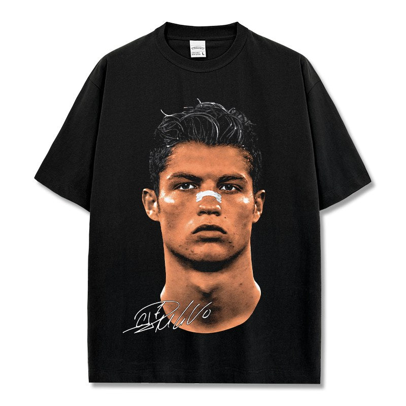 CRISTIANO RONALDO VINTAGE TEE · NUTMEG