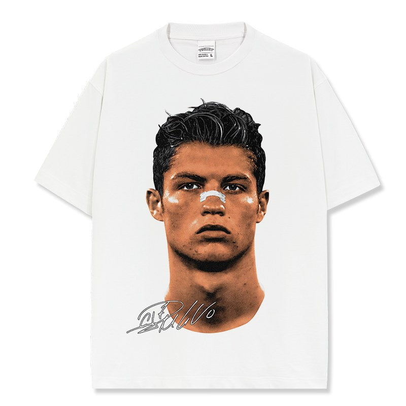 CRISTIANO RONALDO VINTAGE TEE · NUTMEG