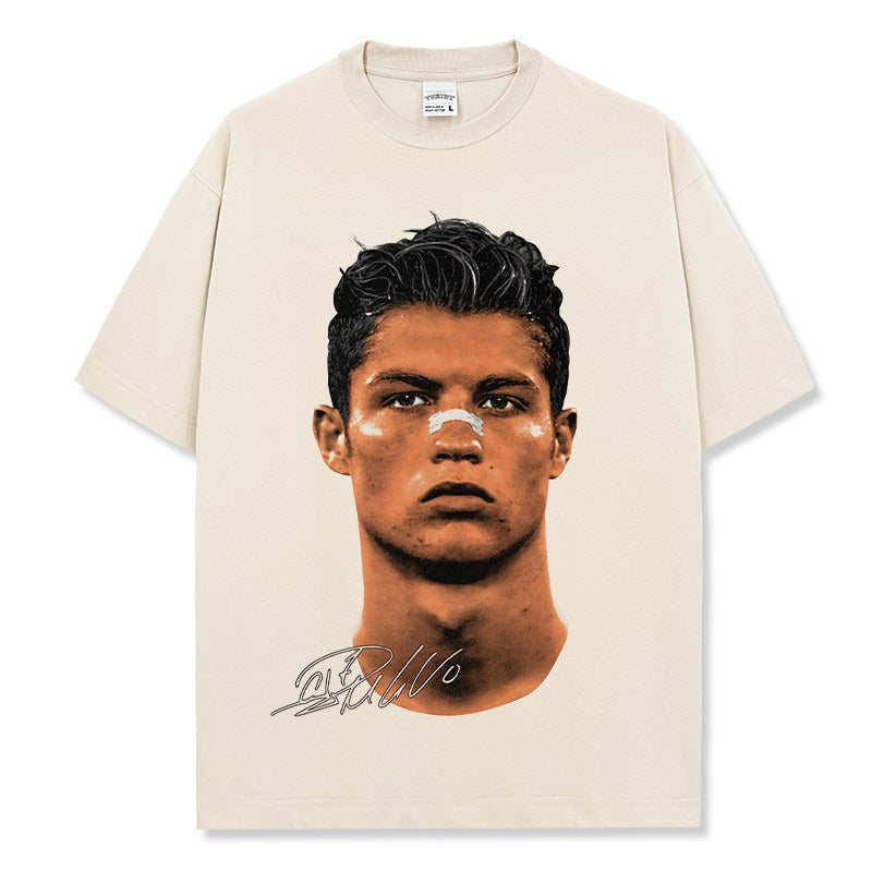 CRISTIANO RONALDO VINTAGE TEE · NUTMEG