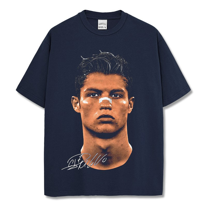 CRISTIANO RONALDO VINTAGE TEE · NUTMEG