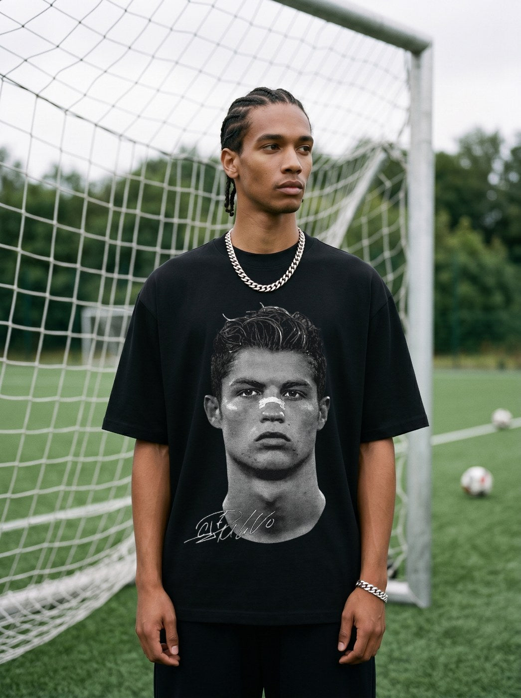 CRISTIANO RONALDO VINTAGE TEE · SCREAMER