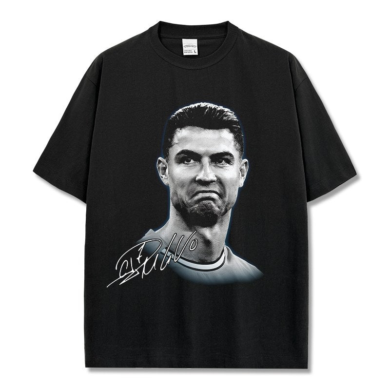 CRISTIANO RONALDO VINTAGE TEE · TOP BIN