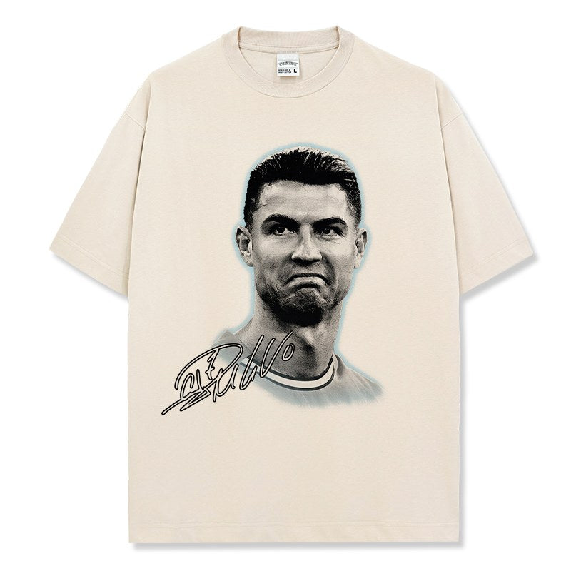 CRISTIANO RONALDO VINTAGE TEE · TOP BIN