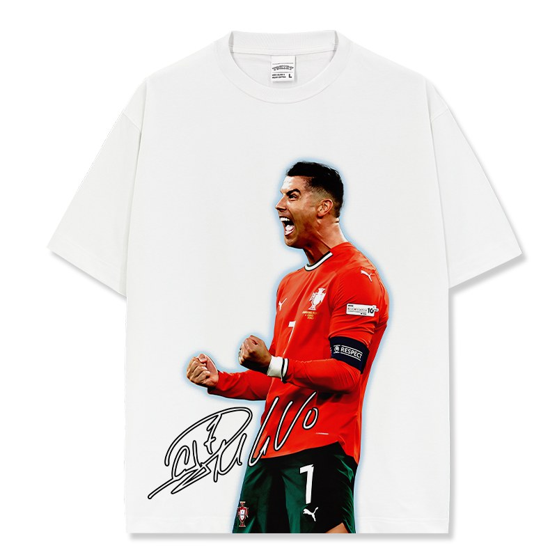 CRISTIANO RONALDO VINTAGE TEE · INJURY TIME