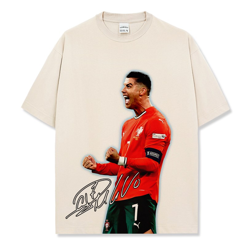CRISTIANO RONALDO VINTAGE TEE · INJURY TIME