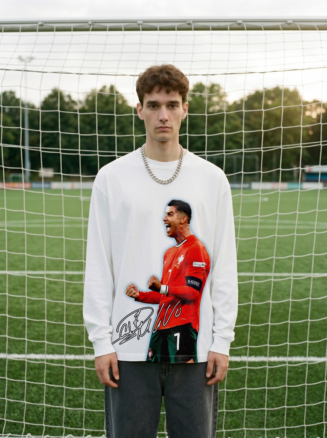 CRISTIANO RONALDO VINTAGE TEE · INJURY TIME