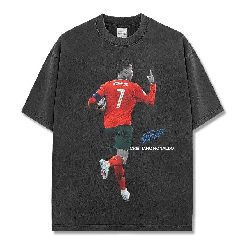 CRISTIANO RONALDO VINTAGE TEE · KICK OFF