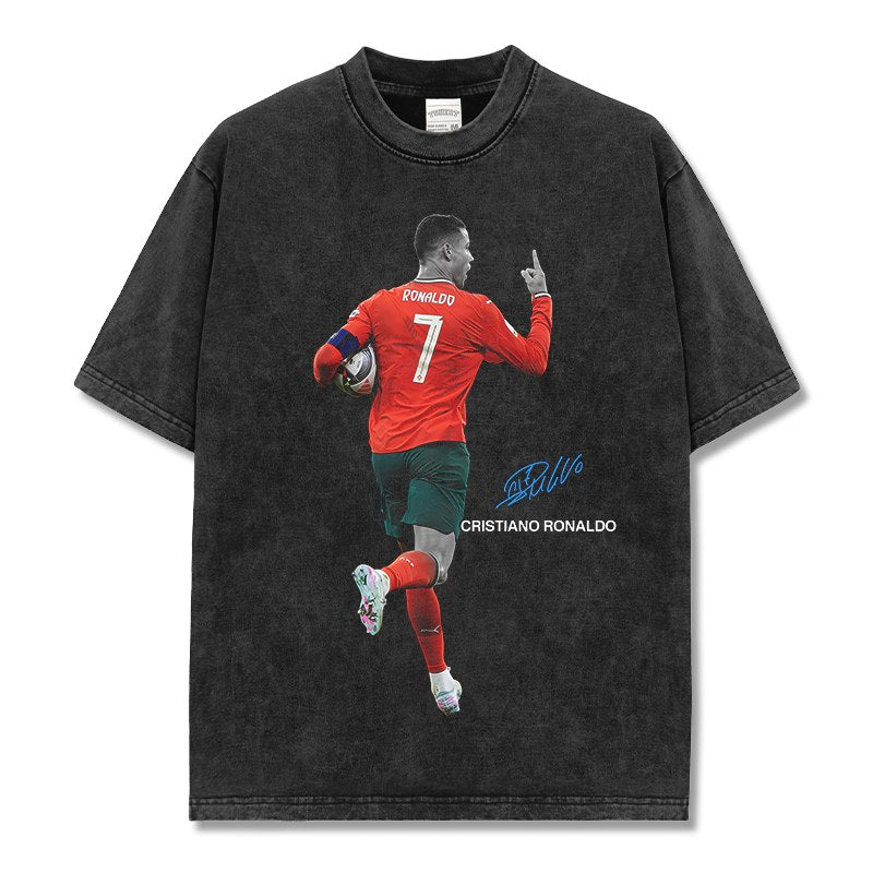 CRISTIANO RONALDO VINTAGE TEE · KICK OFF