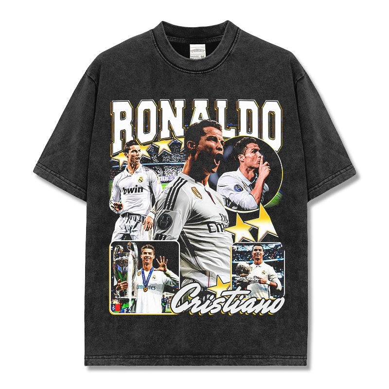 CRISTIANO RONALDO VINTAGE TEE · FLOODLIGHTS