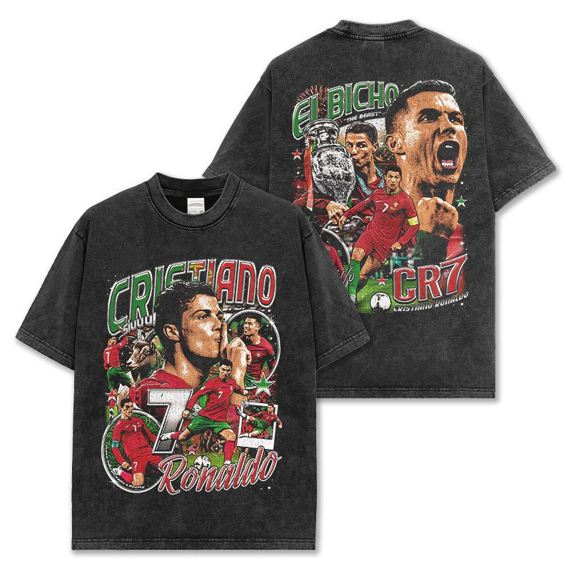 CRISTIANO RONALDO VINTAGE TEE · GOLDEN BOOT