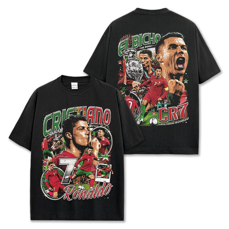 CRISTIANO RONALDO VINTAGE TEE · GOLDEN BOOT