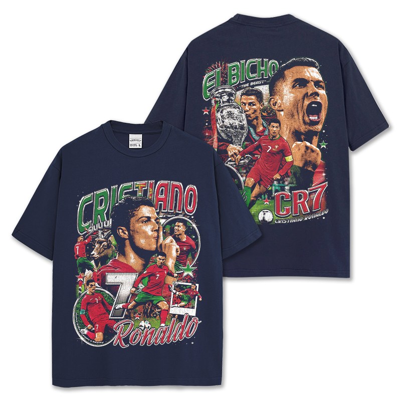 CRISTIANO RONALDO VINTAGE TEE · GOLDEN BOOT