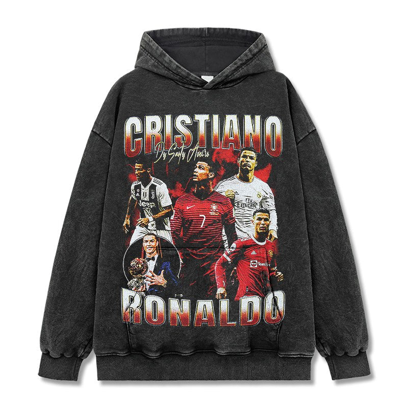CRISTIANO RONALDO VINTAGE HOODIE · ELASTICO