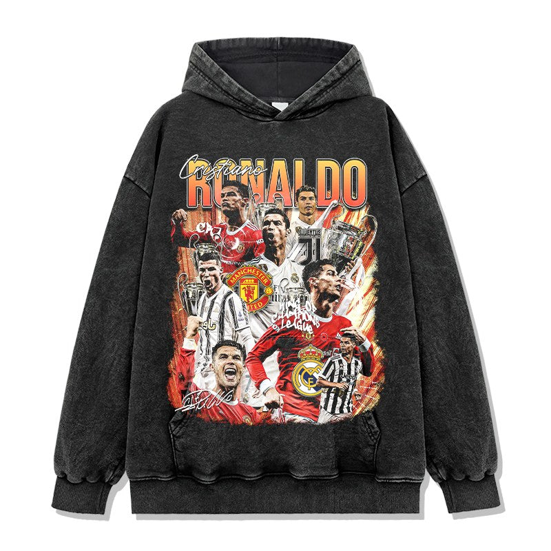CRISTIANO RONALDO VINTAGE HOODIE · CONFETTI