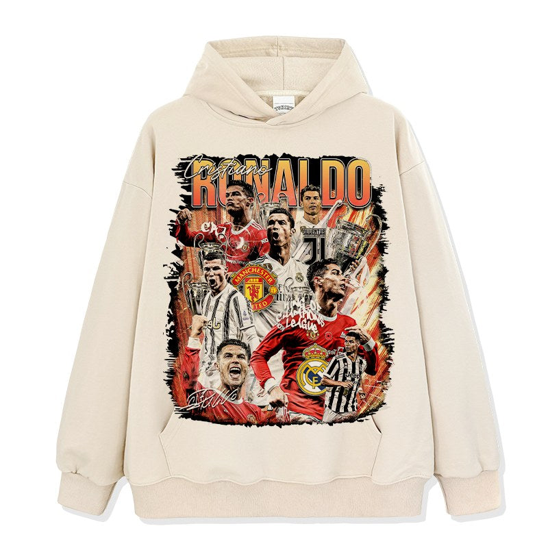CRISTIANO RONALDO VINTAGE HOODIE · CONFETTI