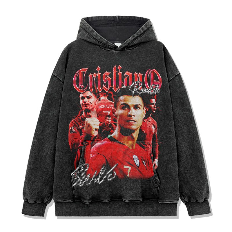 CRISTIANO RONALDO VINTAGE HOODIE · TROPHY