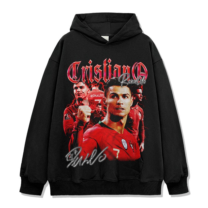 CRISTIANO RONALDO VINTAGE HOODIE · TROPHY
