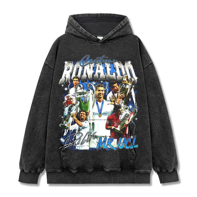 CRISTIANO RONALDO VINTAGE HOODIE · WARM UP